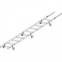 Лестница кровельная ROOFsystems PRESTIGE ZN600 3м Фальц RAL 8019