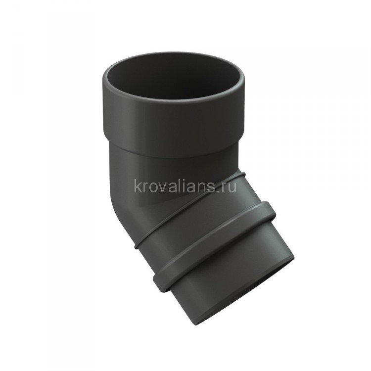 Docke LUX 140/100 мм Колено 45 Графит