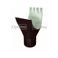 Optima 125/90 Воронка, RAL 8017 шоколад