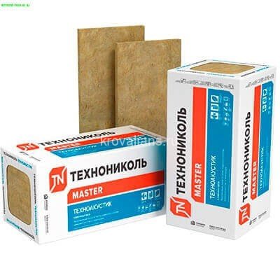 Плиты минераловатные ТЕХНОАКУСТИК 1200х600х100мм (4,32 м2 6 плит) 0,432 м3 Ограниченно годен