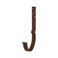 AS PU MATT 125/90 Крюк желоба длинный с компл. крепления (МУ), RAL 8017 Matt
