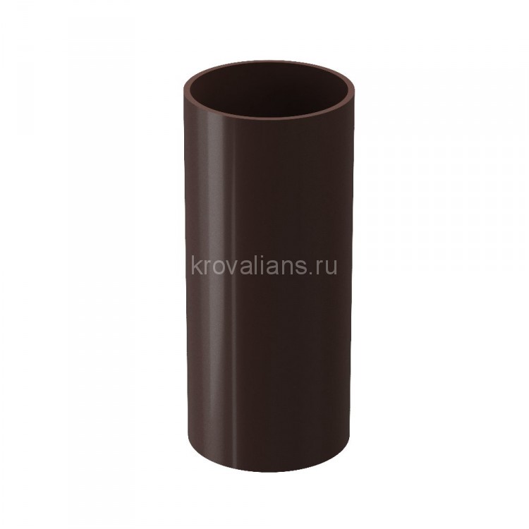 Docke PREMIUM 120/85 мм Труба водосточная 1 м Шоколад 5 шт./уп.