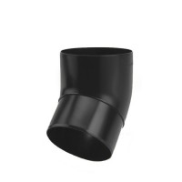 Galeco PVC 152 130/100 Колено 67гр. Черный RAL 9005 (35шт/уп)