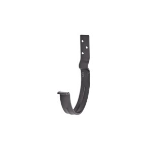 AS PU MATT 150/100 Крюк желоба короткий с компл. крепления (МУ), RR-23 Matt