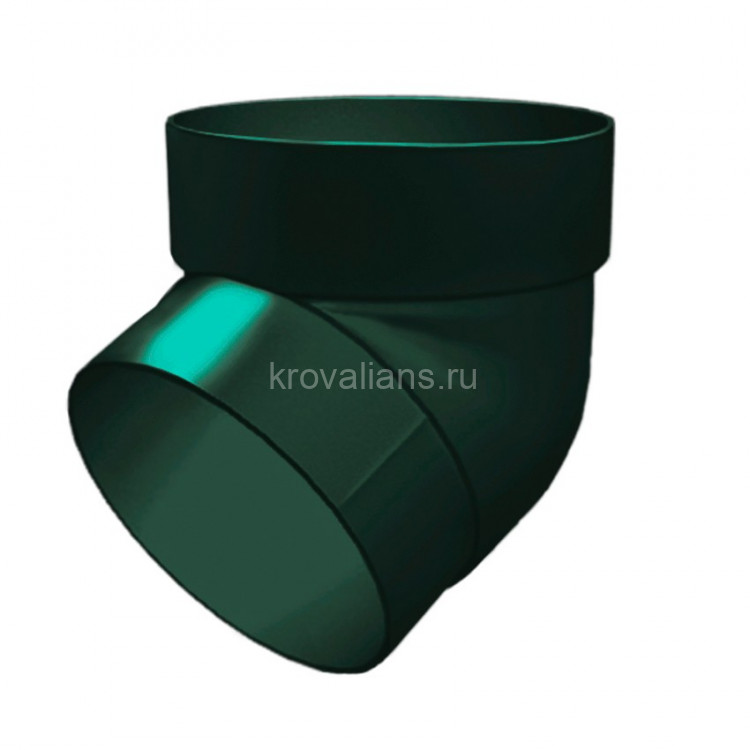 GL Standart 120/87 Колено трубы 67 град. ПВХ Grand Line зелёный (RAL 6005) GL Standart 120/87 Колено трубы 67 град. ПВХ Grand Line зелёный (RAL 6005) (36 шт./уп.)