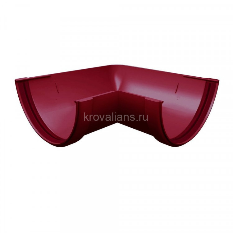 GL Дизайн 135/87 Угол желоба 90 град. 135 ПВХ Grand Line бордо (RAL 3005)