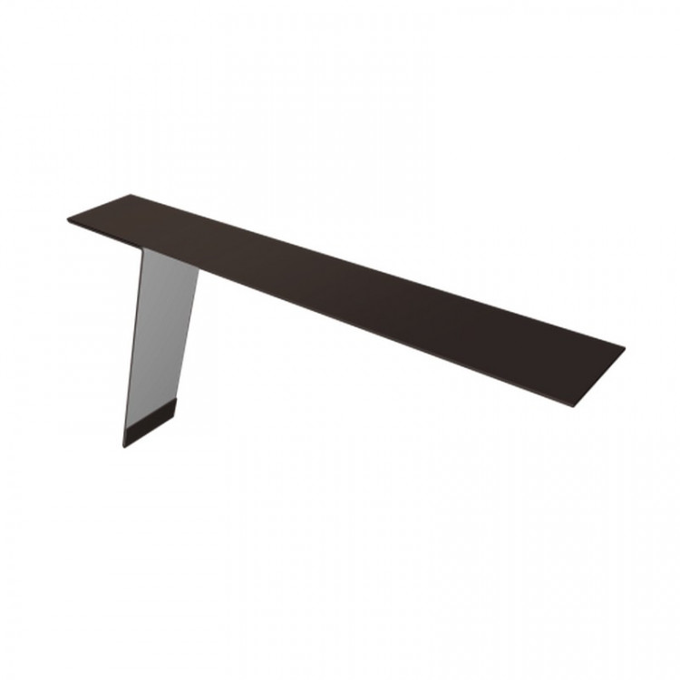 Планка карнизная фальц 130х80 0,5 Satin Matt TX RR 32 темно-коричневый (2м) Планка карнизная фальц 130х80 0,5 Satin Matt TX RR 32 темно-коричневый (2м)