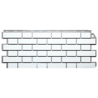 FineBer Фасадная панель Кирпич облицовочный Белый 1130х463мм, 10шт/уп