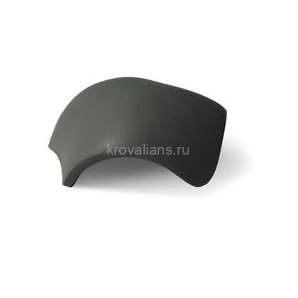 BRAAS Вальмовая черепица Франкфурт черный БЕЗ ЗАЖИМА 14 шт/паллет