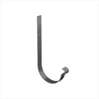 Galeco PVC 152 130/100 Кронштейн длинный Сталь Графит RAL 7021 (25шт/уп)