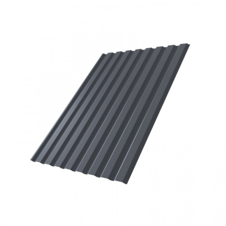 Профнастил С20В Grand Line 0,5 PurPro Matt 275 RAL 7024 мокрый асфальт