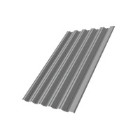 Профнастил HC35R 0,45 PE RAL 9006 бело-алюминиевый DRIP