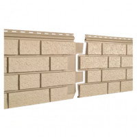 Ю-Пласт Сайдинг STONE-HOUSE S-Lock Клинкер Песочный 0,292*1,950мм (1уп=15шт/8,55м2)под заказ