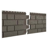 Ю-Пласт Сайдинг STONE-HOUSE S-Lock Клинкер Бежевый  0,292*1,950мм (1уп=15шт/8,55м2)под заказ