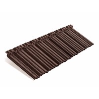 Композитная черепица Metrotile (Метротайл) MetroShake II (Коричневый) /лист/