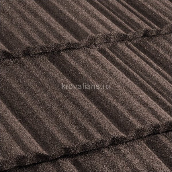 Композитная черепица Metrotile (Метротайл) MetroShake II (Коричневый) /лист/