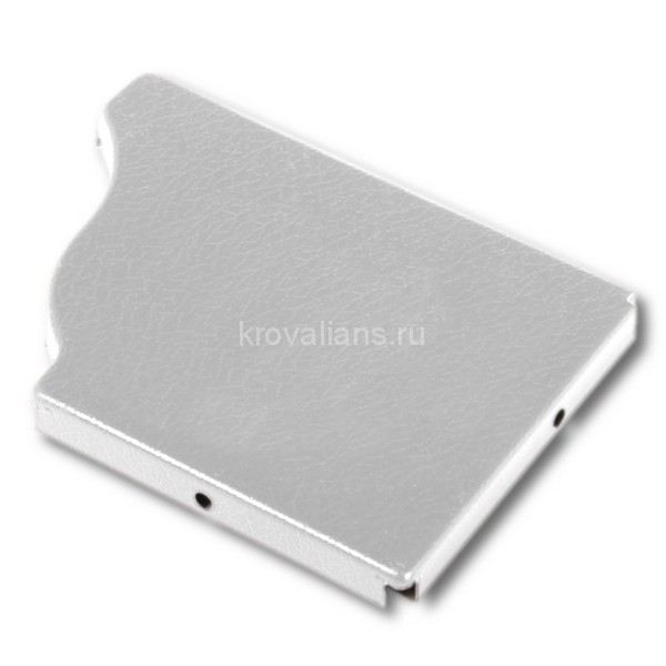Заглушка желоба правая Металл Профиль Модерн (RAL 9010, белый) /1 шт/