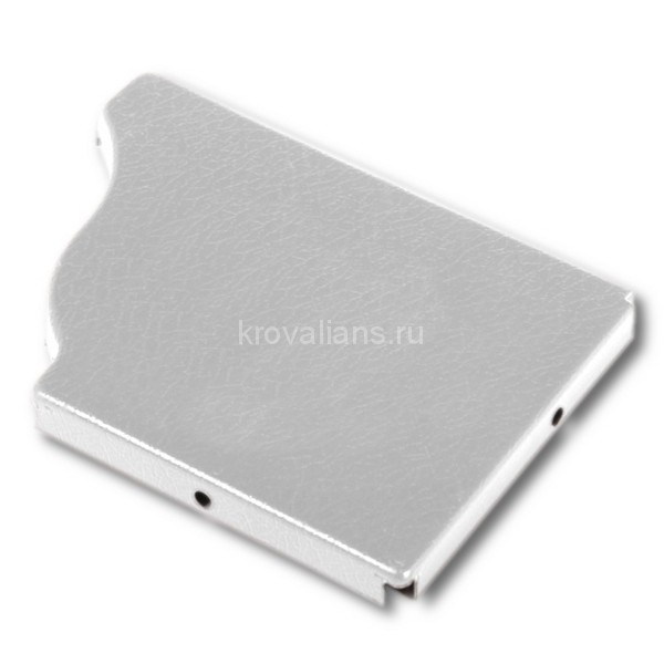 Заглушка желоба правая Металл Профиль Модерн (RAL 9010, белый) /1 шт/