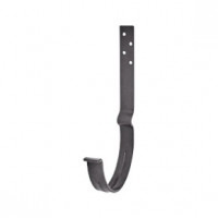AS COMF PE 125/90 Крюк желоба длинный с компл. крепления (МУ), RAL7024 24 шт/уп