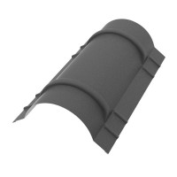 Конёк полукруглый  R90мм 1970мм PE Rooftop Matt 0,5 мм Zn180 RAL7024