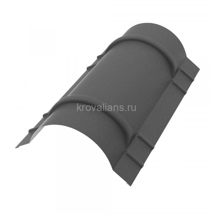 Конёк полукруглый  R90мм 1970мм PE Rooftop Matt 0,5 мм Zn180 RAL7024