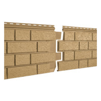 Ю-Пласт Сайдинг STONE-HOUSE S-Lock Клинкер Горчичный 0,292*1,950мм(1уп=15шт/8,55м2)под заказ