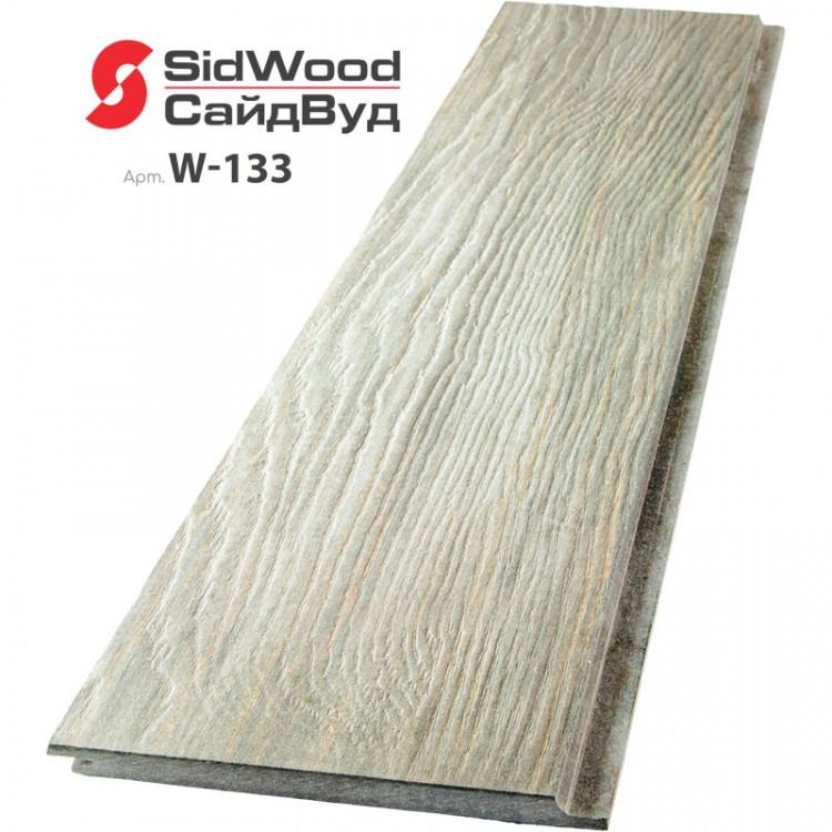 SidWood, хризотилцементный сайдинг 3000х190х10 мм клик 0,57м2 W-133