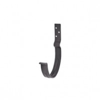 AS COMF PE 125/90 Крюк желоба короткий с компл. крепления (МУ), RAL7024 24 шт/уп