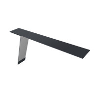 Планка карнизная фальц 130х80 0,5 Satin Matt TX RAL 7024 мокрый асфальт (2м)