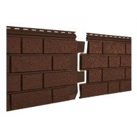 Ю-Пласт Сайдинг STONE-HOUSE S-Lock Клинкер Терракотовый 0,292*1,950мм (1уп=15шт/8,55м2) заказн