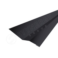 Планка зацепа (крепежная) 2000 Фальц Stynergy (CORUNDUM50Matt-RAL9005-0.5)