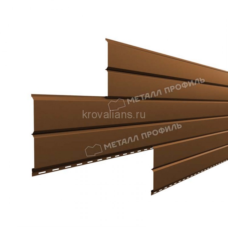 Сайдинг МеталлПрофиль Lбрус-15х240 (PURMAN-20-Argillite-0.5) /1 шт/