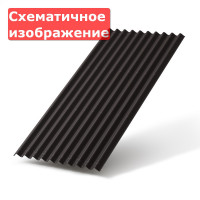 Лист битумный Onduline (Ондулин) Smart 1,95х0,95м, Темно-серый, 300 лист/паллет