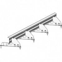 Снегозадержатель ROOFsystems PRESTIGE решетчатый, 2,5м универ. RAL 8004