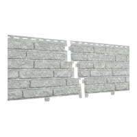 Панель фасадная UPLAST (Ю-Пласт) STONE-HOUSE Кварцит (Светло-серый) (с дв. замк) / панель/