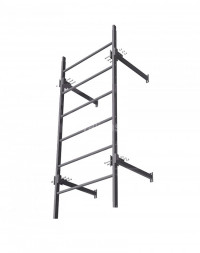 Секция пожарной лестницы Borge 800, 3м, оцинк., серый графит (RAL 7024), CZn