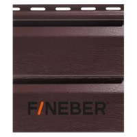 FineBer Сайдинг Standart Extra Acrylic темный дуб 3,66м (16шт/уп)