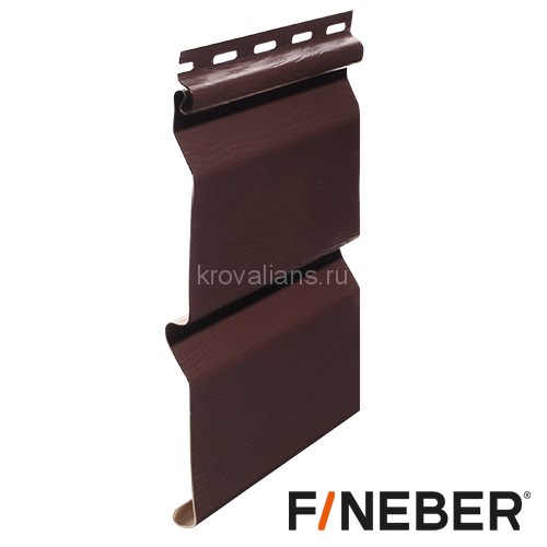 FineBer Сайдинг Standart Extra Acrylic темный дуб 3,66м (16шт/уп)
