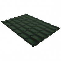 Металлочерепица Grand Line (Гранд Лайн) классик 0,5 GreenCoat Pural Matt RAL 6020 /1 кв.м./