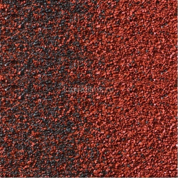 Композитная черепица Metrotile (Метротайл) MetroShake II (Красно-Черный) /лист/