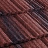 Композитная черепица Metrotile (Метротайл) MetroShake II (Красно-Черный) /лист/