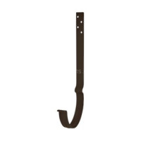 AS PU MATT 150/100 Крюк желоба удлиненный с компл. крепления (МУ), RAL 8017 Matt