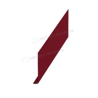 МеталлПрофиль Планка карнизного свеса 250х50х2000 (Полиэстер-01-3003-0.45) /1 шт/