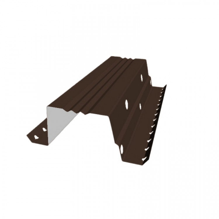 Вентилируемый прогон опорный фальц 0,45 PE RAL 8017 шоколад (0,5м) Вентилируемый прогон опорный фальц 0,45 PE RAL 8017 шоколад (0,5м)