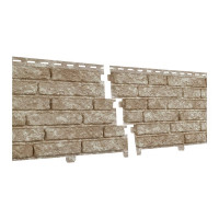 Панель фасадная UPLAST (Ю-Пласт) STONE-HOUSE Кварцит (Светло-бежевый) (с дв. замк) / панель/