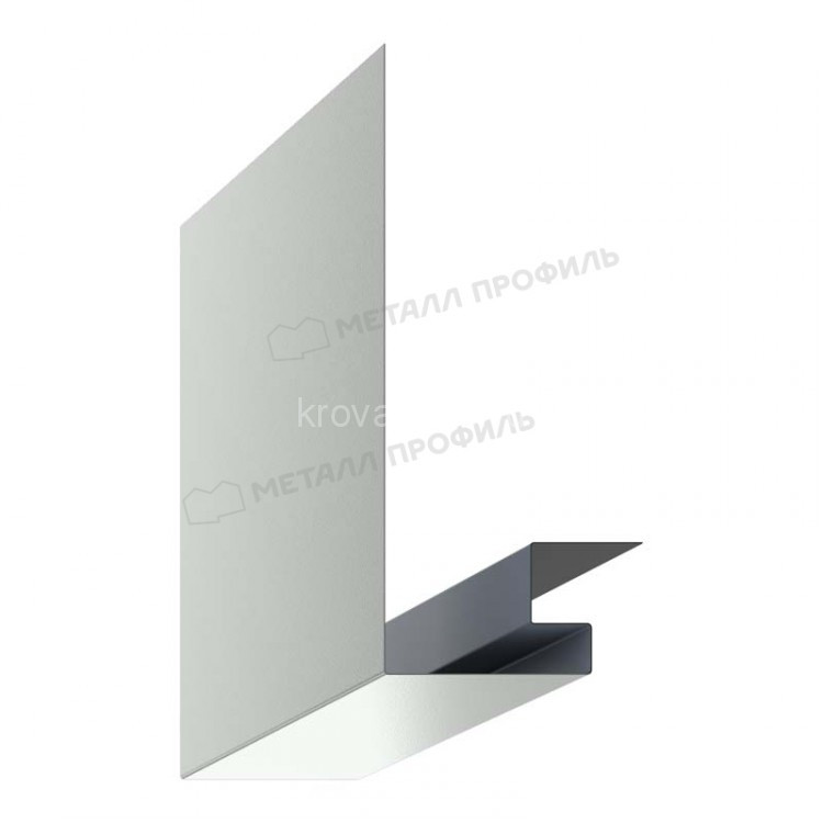 МеталлПрофиль Планка откоса сложная 3D 245х75х3000 NormanMP (Полиэстер-01-9003-0.5)