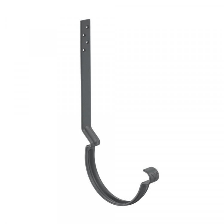 AS PUrus MATT 150/100 Крюк желоба удлиненный 230мм с компл. крепления (МУ), RAL 7024 Matt
