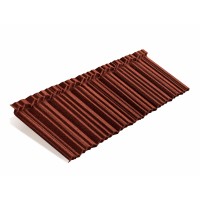 Композитная черепица Metrotile (Метротайл) MetroShake II (Красный) /лист/