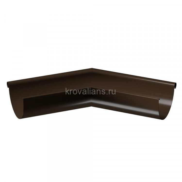 Docke STAL PREMIUM 125/90 мм Угол внешний  135 гр Каштан RAL7024 4шт/упак