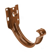 Galeco PVC 152 130/100  Кронштейн короткий Сталь Шоколад RAL 8017  (20шт/уп)